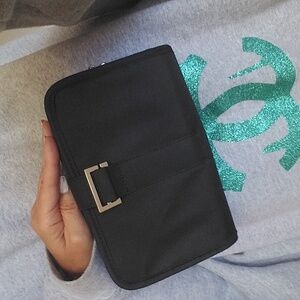 New Givenchy Black Cosmetic Travel Clutch Bag